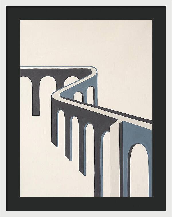 Curved Aqueduct In Minimalism