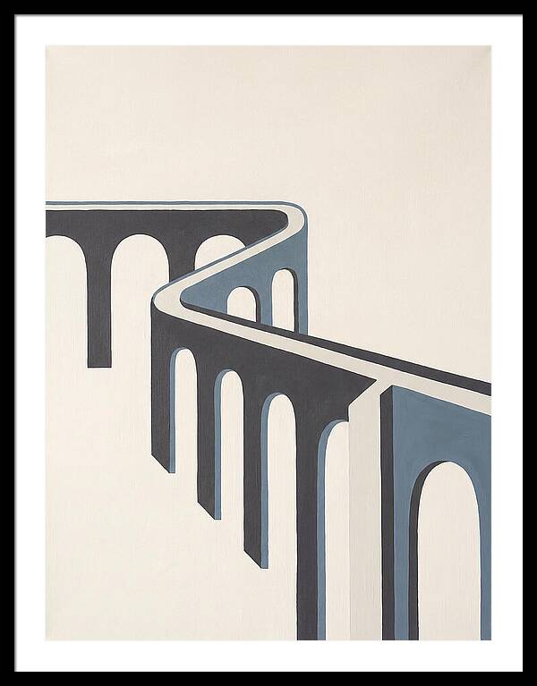 Curved Aqueduct In Minimalism