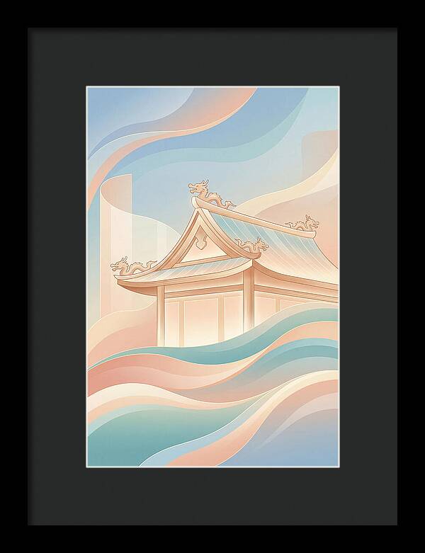 Curved Roof Temple With Dragons