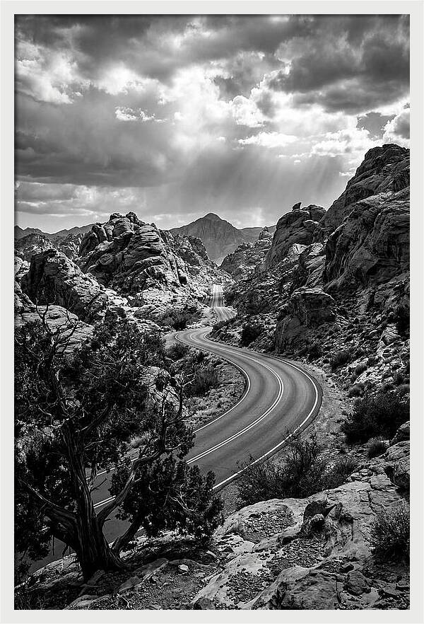 Curving Road Through Rocky Landscape
