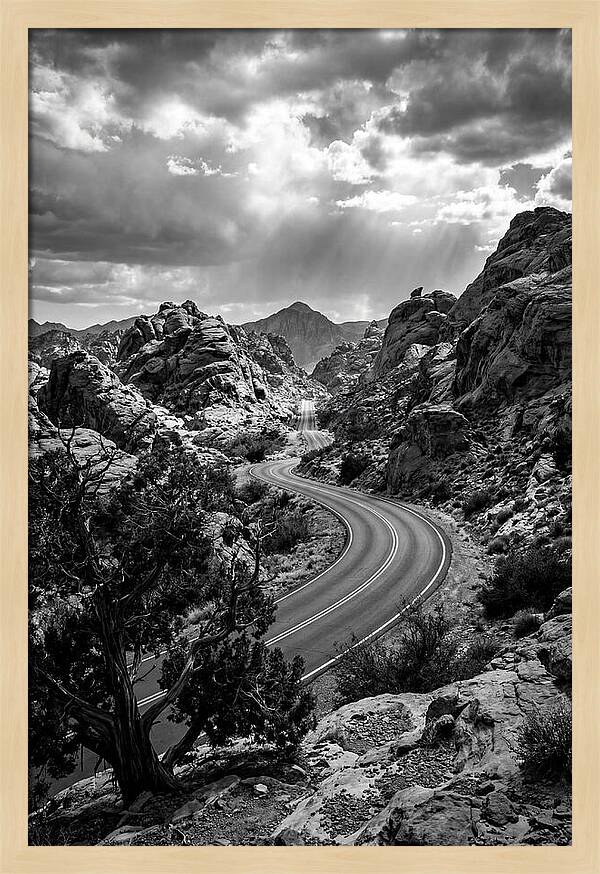 Curving Road Through Rocky Landscape