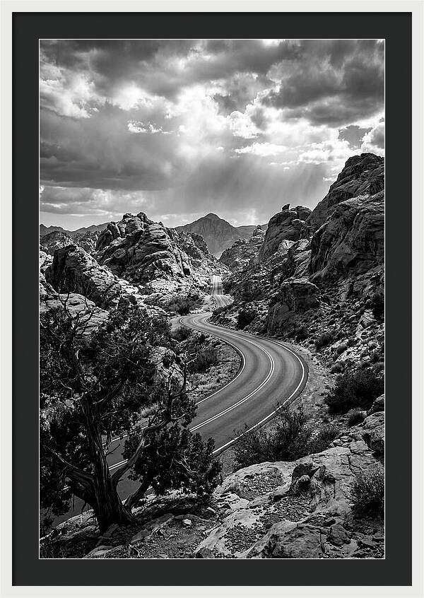 Curving Road Through Rocky Landscape