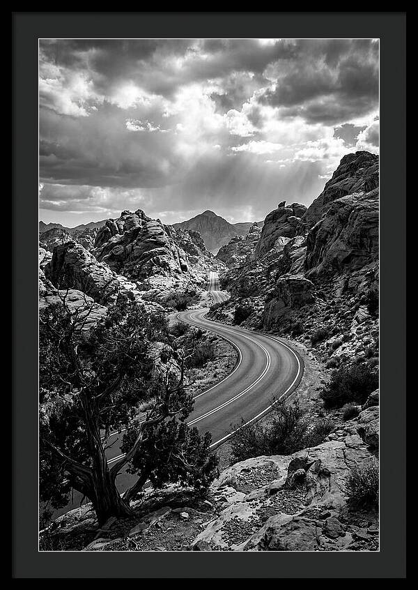 Curving Road Through Rocky Landscape