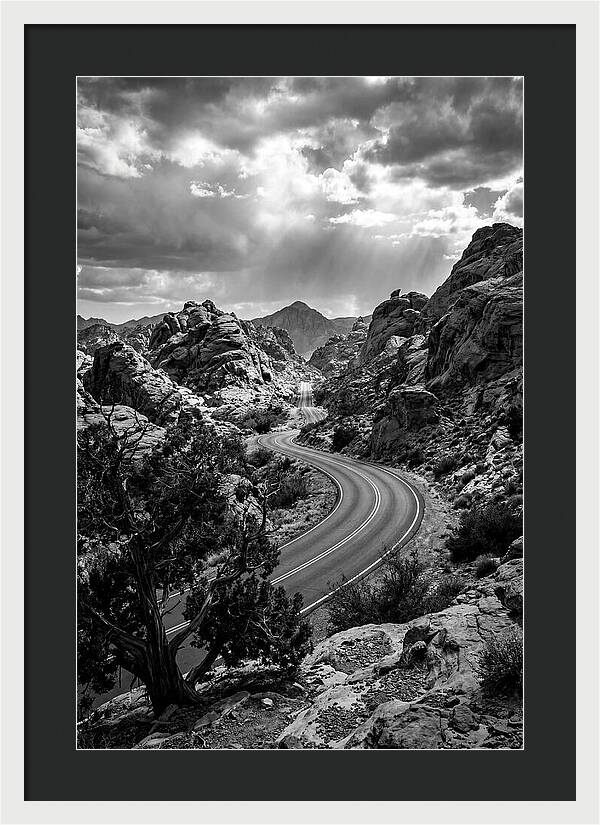 Curving Road Through Rocky Landscape