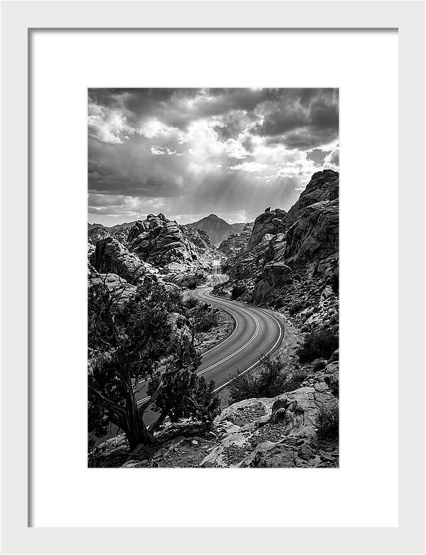 Curving Road Through Rocky Landscape