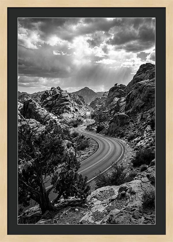 Curving Road Through Rocky Landscape