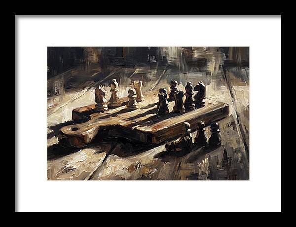 Cutting Board Chess Game