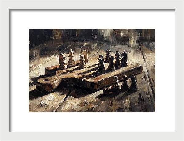 Cutting Board Chess Game