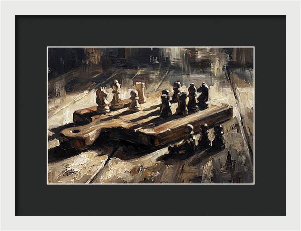 Cutting Board Chess Game
