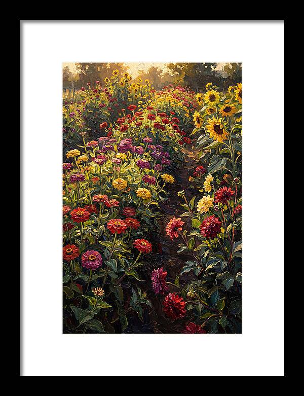 Cutting Garden In Organized Rows