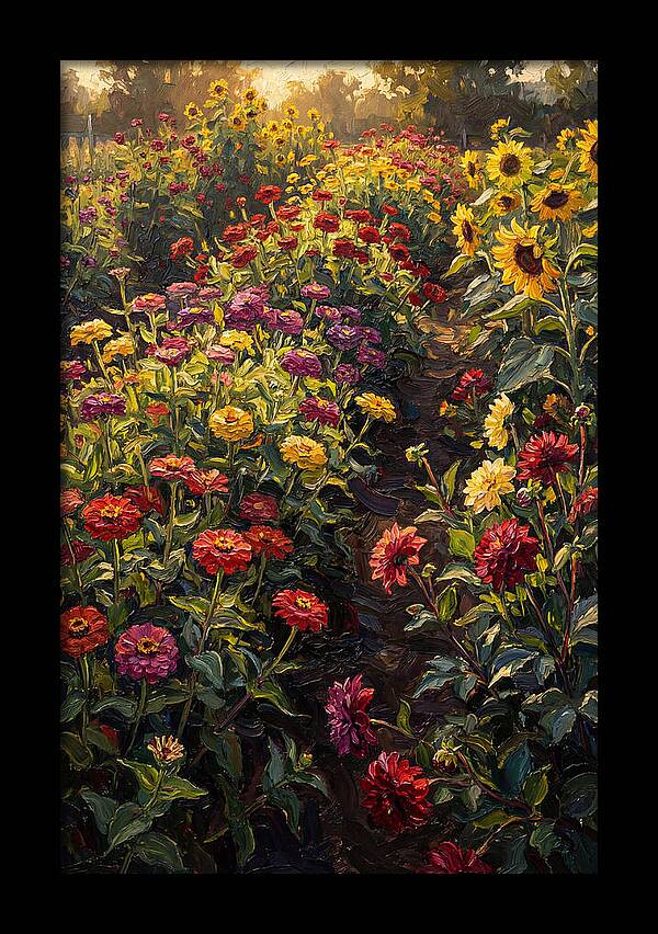 Cutting Garden In Organized Rows