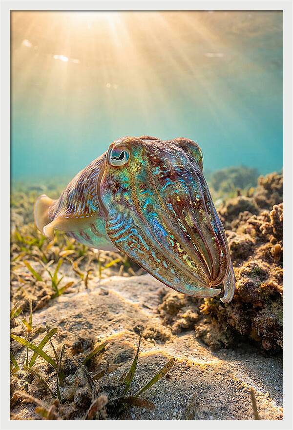 Cuttlefish Color Changing Display