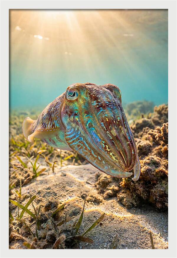 Cuttlefish Color Changing Display