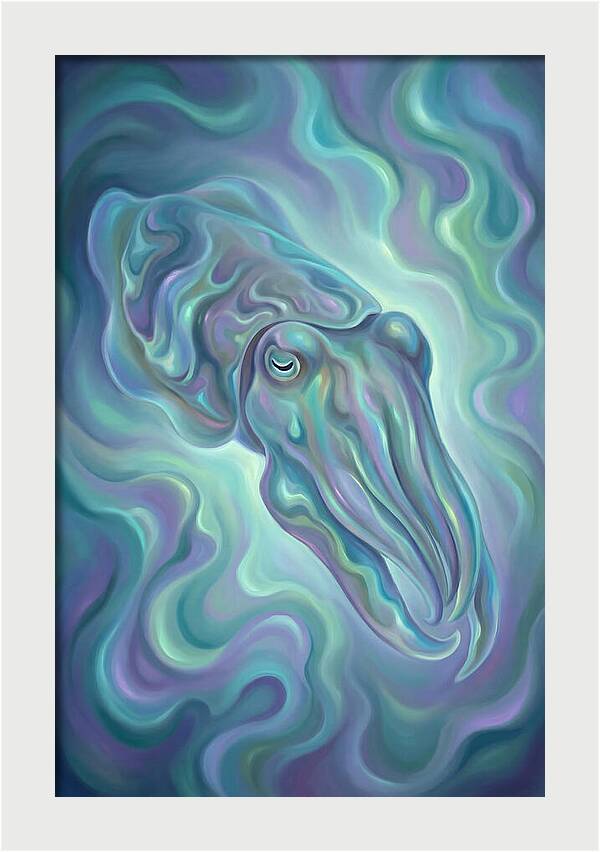 Cuttlefish In Iridescent Waters