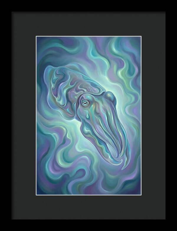 Cuttlefish In Iridescent Waters