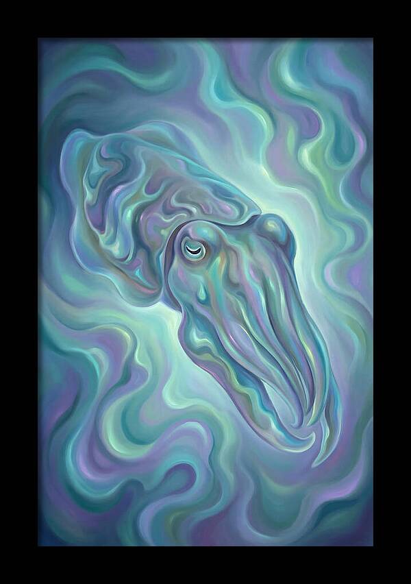 Cuttlefish In Iridescent Waters
