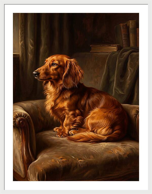 Dachshund In A Cozy Setting