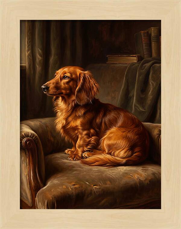 Dachshund In A Cozy Setting