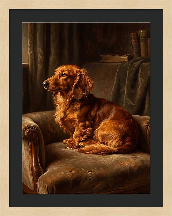 Dachshund In A Cozy Setting