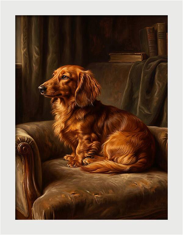 Dachshund In A Cozy Setting
