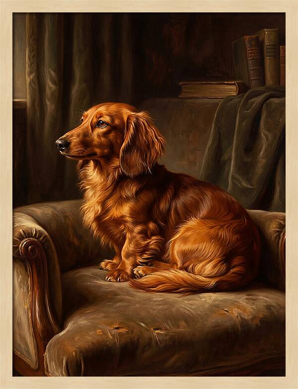 Dachshund In A Cozy Setting