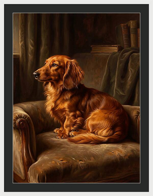 Dachshund In A Cozy Setting