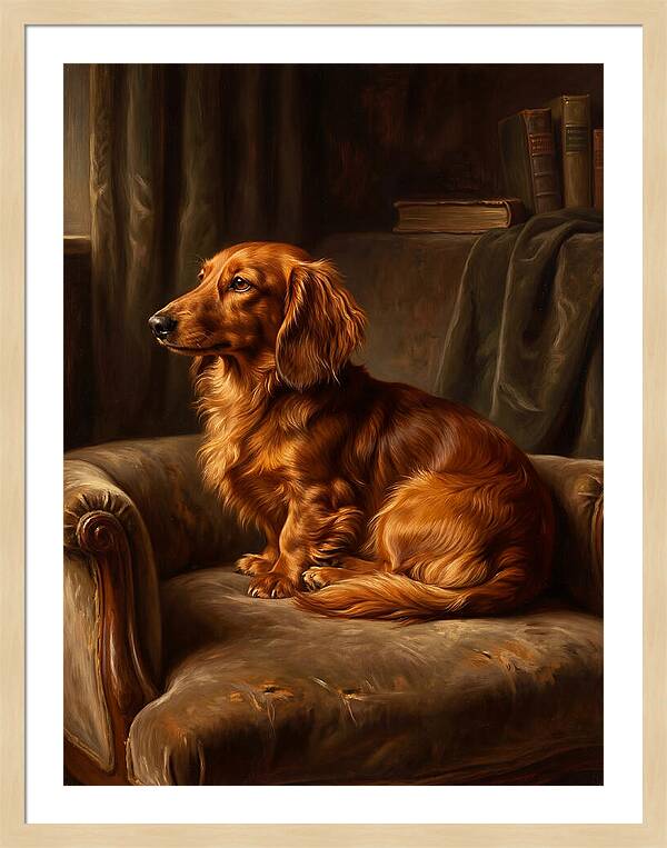 Dachshund In A Cozy Setting