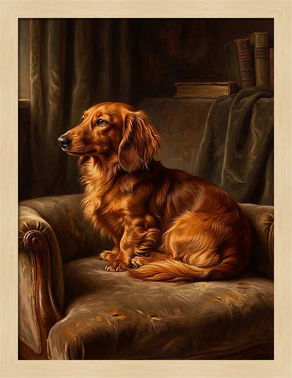 Dachshund In A Cozy Setting