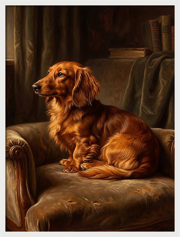 Dachshund In A Cozy Setting