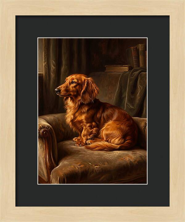Dachshund In A Cozy Setting