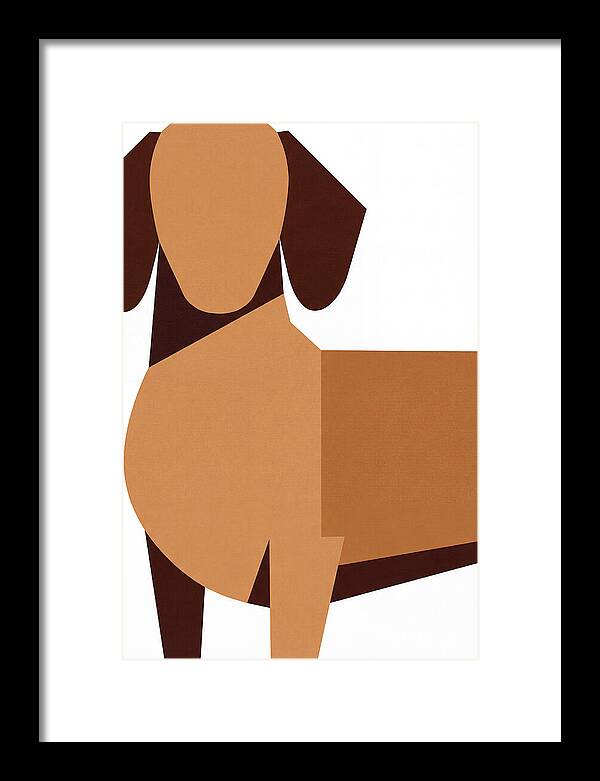 Dachshund In Minimalist Style
