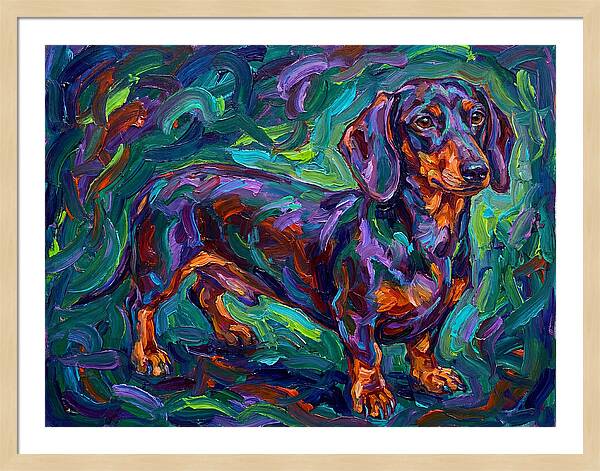 Dachshund In Vibrant Colors