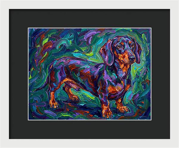 Dachshund In Vibrant Colors