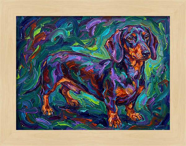 Dachshund In Vibrant Colors