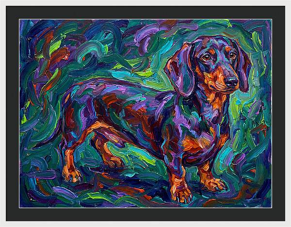 Dachshund In Vibrant Colors