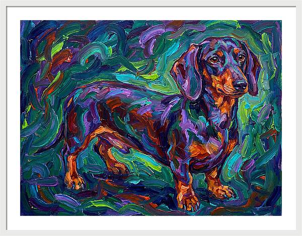 Dachshund In Vibrant Colors