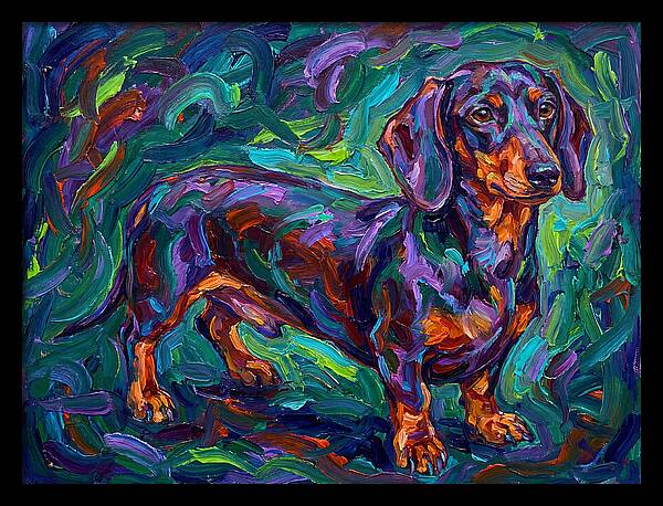 Dachshund In Vibrant Colors