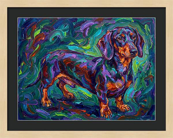 Dachshund In Vibrant Colors