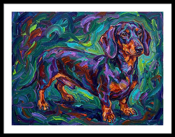 Dachshund In Vibrant Colors