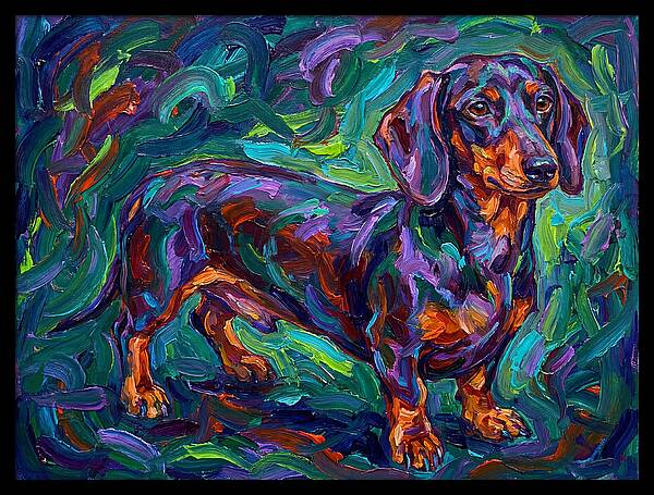 Dachshund In Vibrant Colors