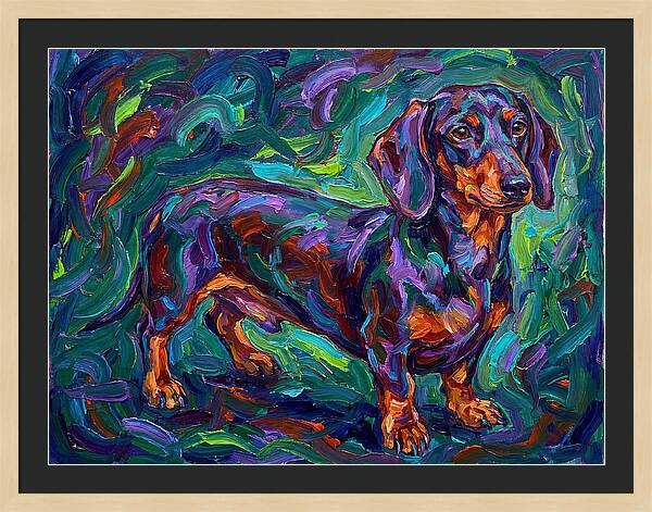 Dachshund In Vibrant Colors