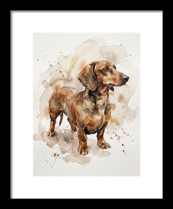 Dachshund In Watercolor