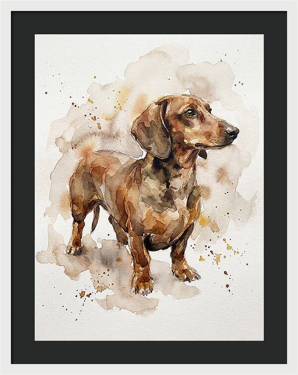 Dachshund In Watercolor