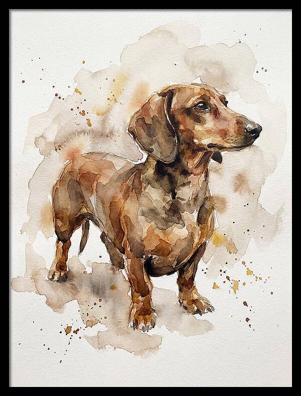 Dachshund In Watercolor
