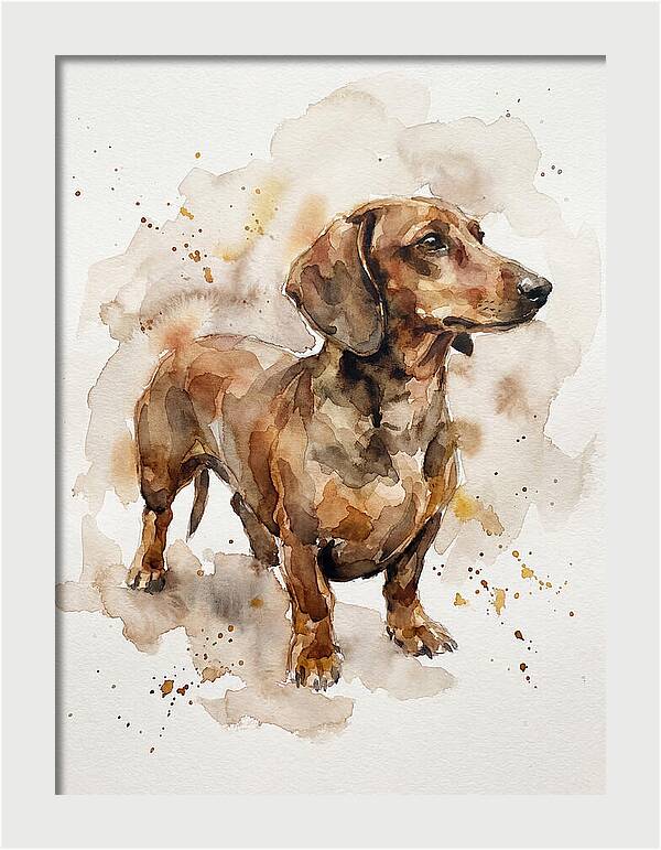 Dachshund In Watercolor