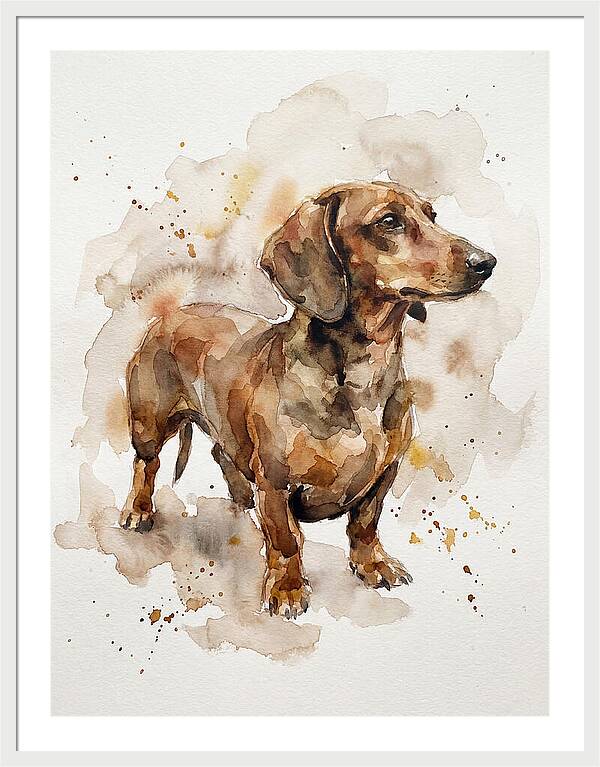 Dachshund In Watercolor