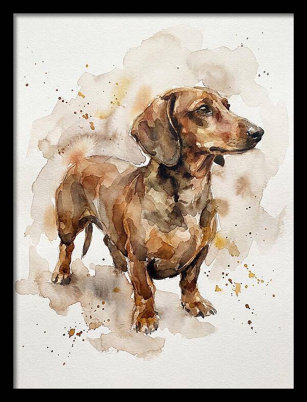 Dachshund In Watercolor