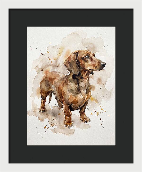 Dachshund In Watercolor