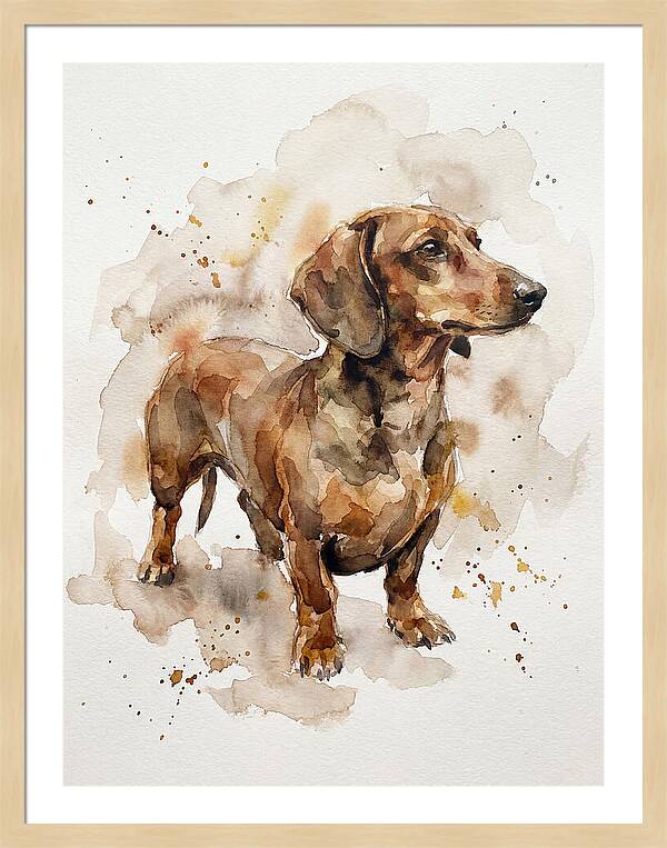 Dachshund In Watercolor