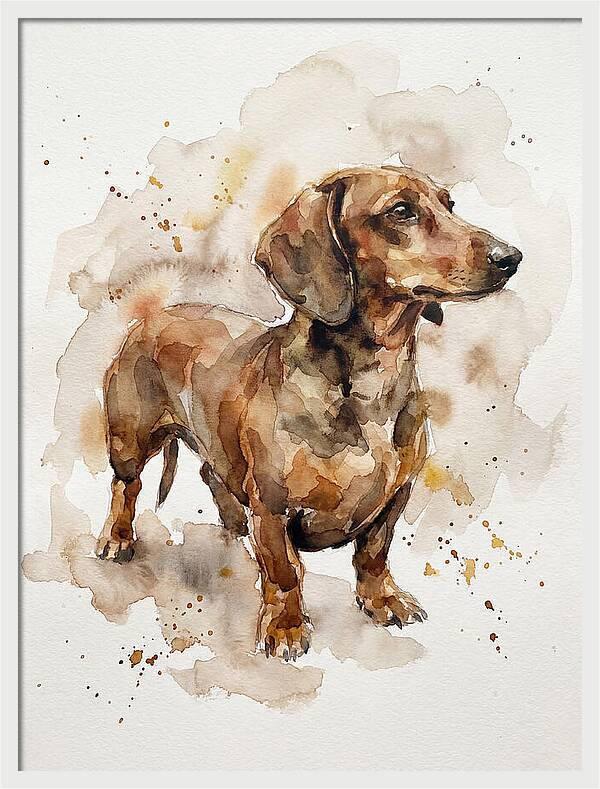 Dachshund In Watercolor
